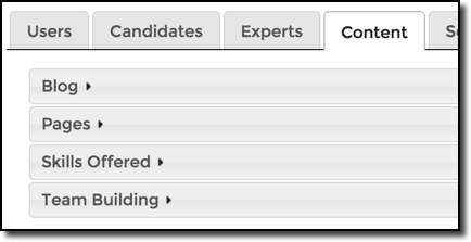 List of content types
