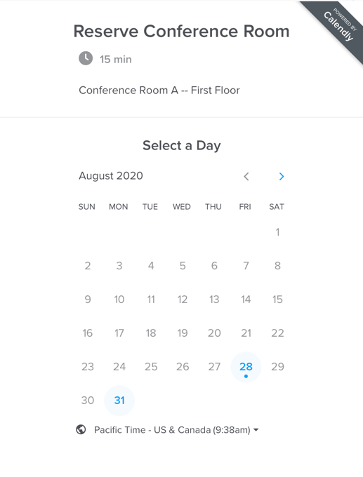 Calendly Selector