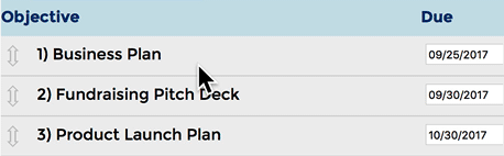 Example objective editing