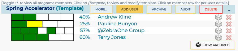 Example program list